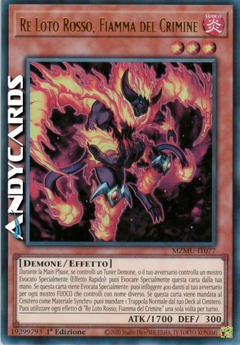 Loto rosso fiamma del - re, rosso,