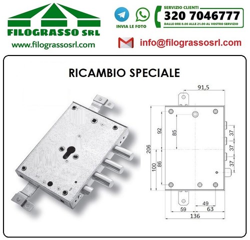 Serratura porta blindata - serratura,